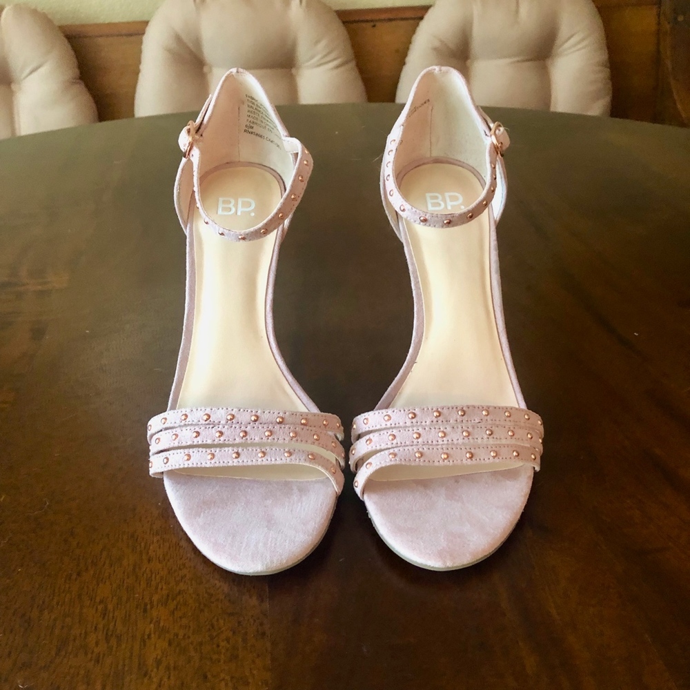 Blush Suede Sandals - Picture 3 of 6